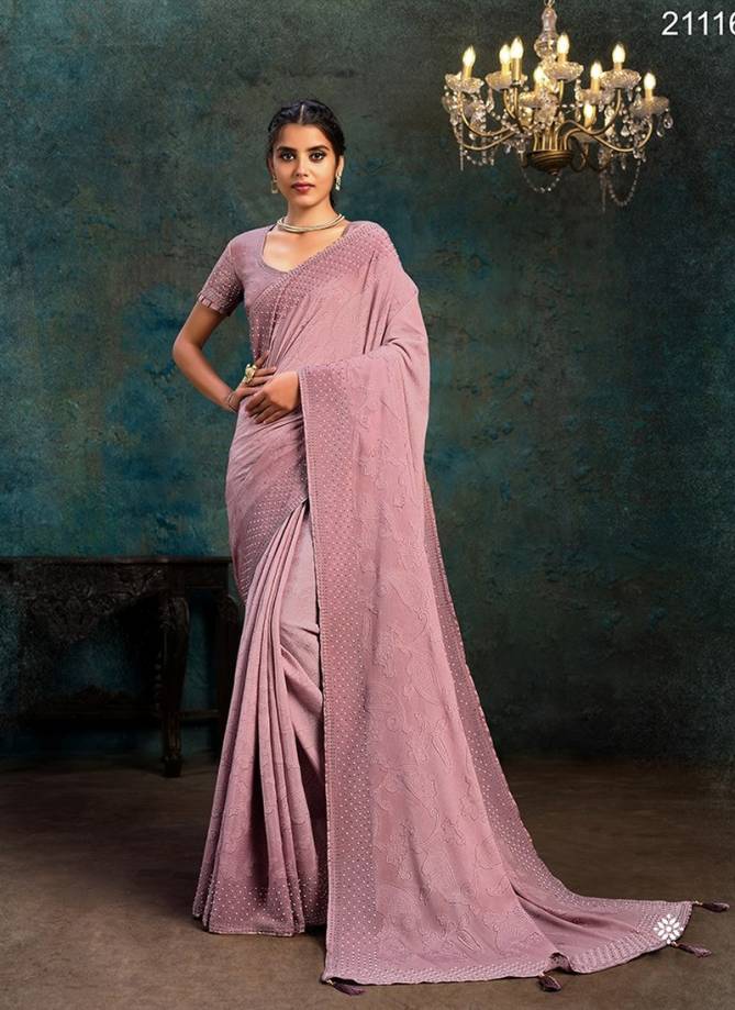 MAHOTSAV MOH-MANTHAN-21100 SERIES-SHRIHITHA Latest Designer Party Wear Raw Silk Fancy Sarees Collection